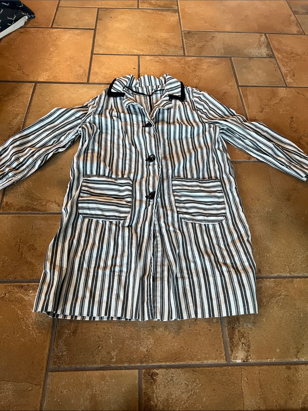 VINTAGE STRIPED LIGHTWEIGHT COAT